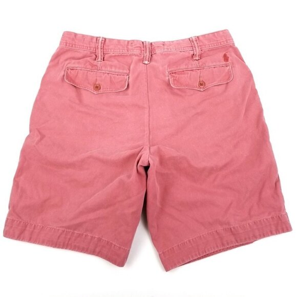 Polo Ralph Lauren Washed Relaxed Fit Cotton Twill Chino Shorts Mens 32 Salmon - Picture 2 of 8